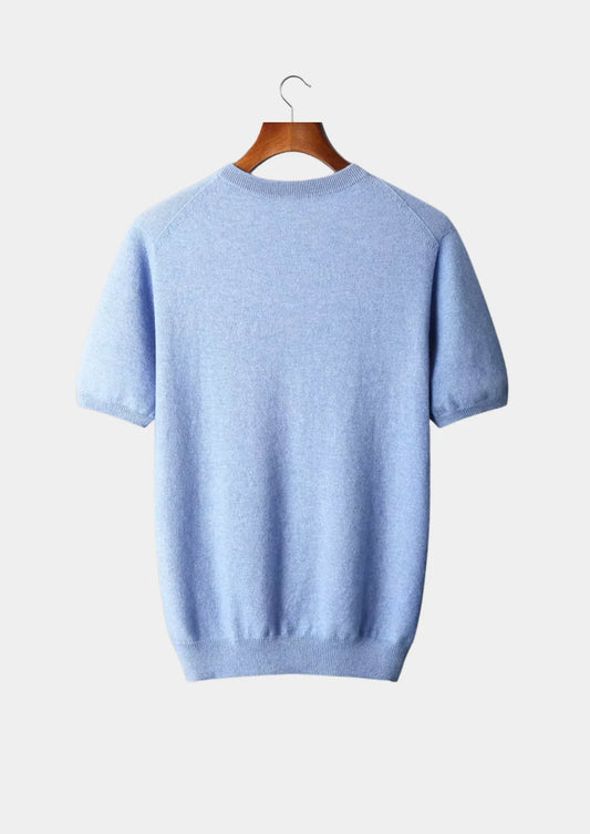 The Bellano Crewneck T-Shirt - Sky Blue