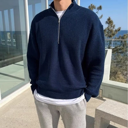 THE LORENZO HALF-ZIP SWEATER
