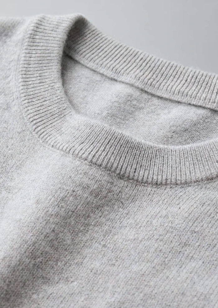 The Bellano Crewneck T-Shirt - Light Grey