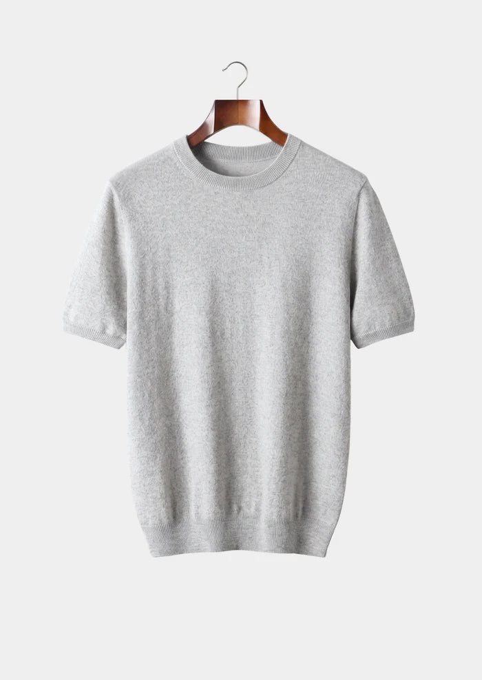 The Bellano Crewneck T-Shirt - Light Grey