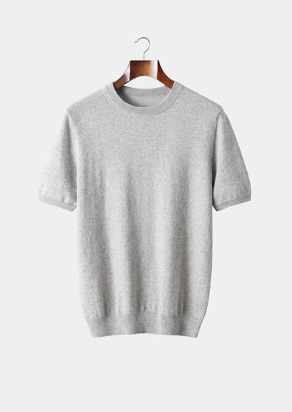 The Bellano Crewneck T-Shirt - Light Grey