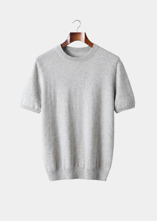 The Bellano Crewneck T-Shirt - Light Grey