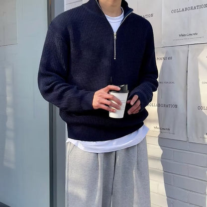 THE LORENZO HALF-ZIP SWEATER