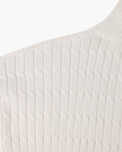 THE ENRICO CABLE ZIP SWEATER