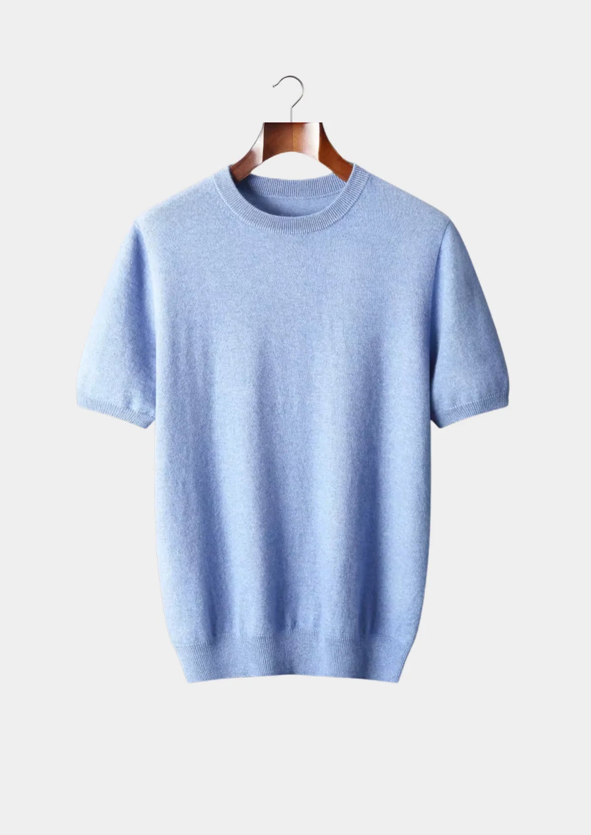 The Bellano Crewneck T-Shirt - Sky Blue