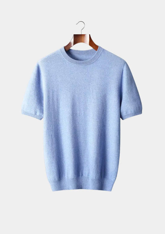 The Bellano Crewneck T-Shirt - Sky Blue