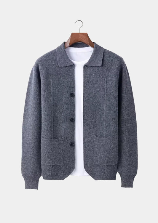 The Cervino Wool Button Overshirt