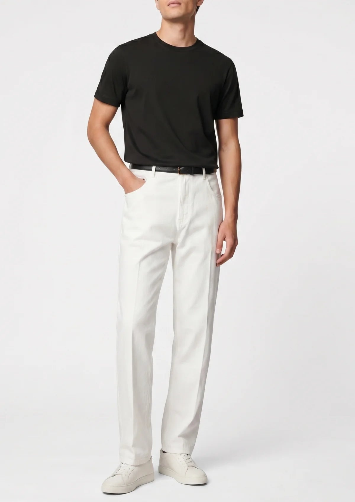 The Marano White Straight Leg Jeans