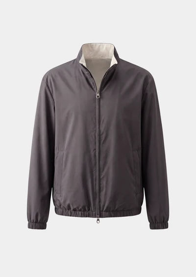 The Vento Reversible Windbreaker - Fog Gray