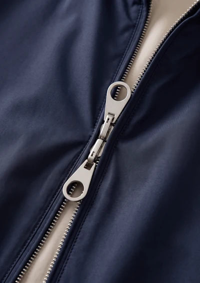 The Vento Reversible Windbreaker - Navy Blue