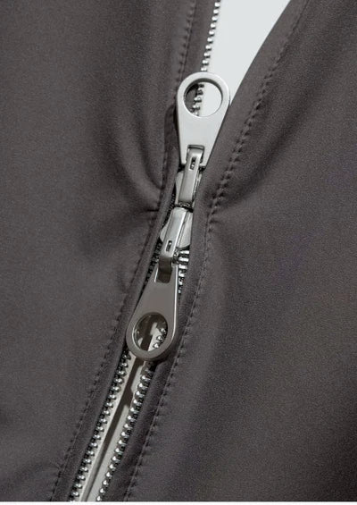 The Vento Reversible Windbreaker - Fog Gray