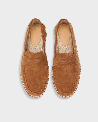 THE LEO SUEDE ESPADRILLE LOAFERS