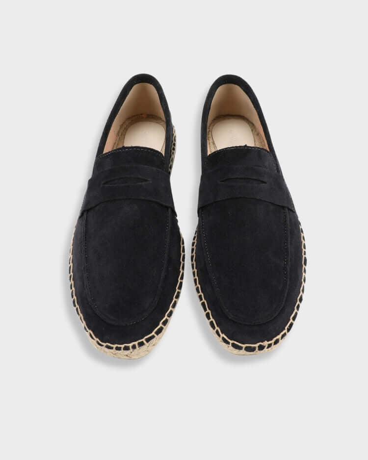 THE LEO SUEDE ESPADRILLE LOAFERS