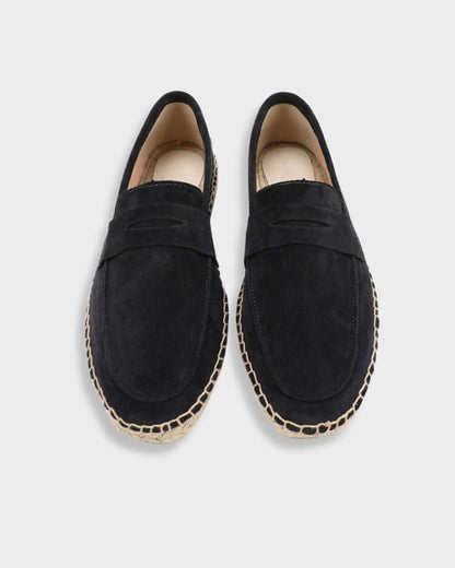 THE LEO SUEDE ESPADRILLE LOAFERS
